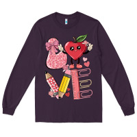 Plum love teacher Long Sleeve Tee - MaliasSmallBusiness