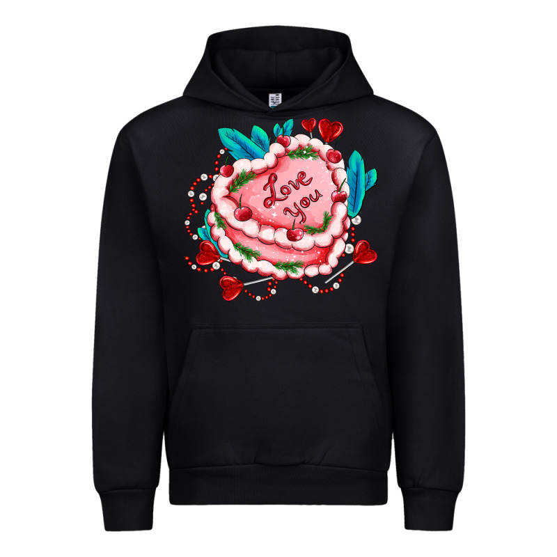 Valentines Day Cakes Olivia Creates Design Urban Hoodie by OliviaCreatesArt | Teevron