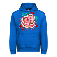 Cobalt valentines day cakes olivia creates design Urban Hoodie - OliviaCreatesArt