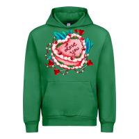 Emerald valentines day cakes olivia creates design Urban Hoodie - OliviaCreatesArt