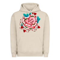 Pigment French Oak valentines day cakes olivia creates design Urban Hoodie - OliviaCreatesArt
