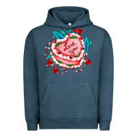Pigment Midnight Navy valentines day cakes olivia creates design Urban Hoodie - OliviaCreatesArt