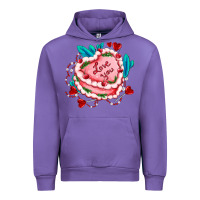 Tulip valentines day cakes olivia creates design Urban Hoodie - OliviaCreatesArt