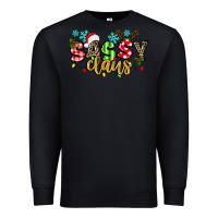 Black Sassy Claus Premium Sweatshirt - texasbilliewilder