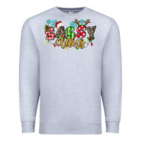 Heather Grey Sassy Claus Premium Sweatshirt - texasbilliewilder