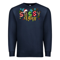 Navy Sassy Claus Premium Sweatshirt - texasbilliewilder