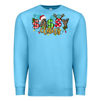 Ocean Blue Sassy Claus Premium Sweatshirt - texasbilliewilder