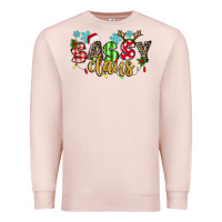 Pale Pink Sassy Claus Premium Sweatshirt - texasbilliewilder