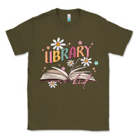 Army Green library kid Classic Tee - MaliasSmallBusiness