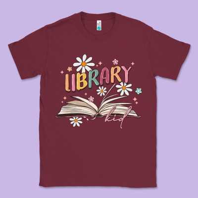 Library Kid Classic Tee Designed By Maliassmallbusiness