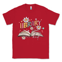 Red library kid Classic Tee - MaliasSmallBusiness