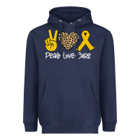 Navy Peace Love Cure Heavyweight Hoodie - Bettercallsaul
