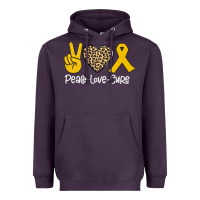 Plum Peace Love Cure Heavyweight Hoodie - Bettercallsaul