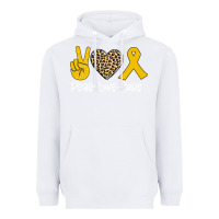 White Peace Love Cure Heavyweight Hoodie - Bettercallsaul