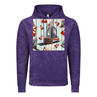 Cloud Purple forklift seamless pattern Vintage Hoodie - BundleAndBundleShop