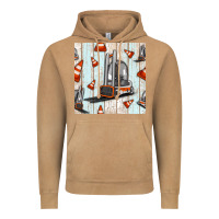 Vintage Camel forklift seamless pattern Vintage Hoodie - BundleAndBundleShop