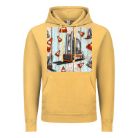 Vintage Mustard forklift seamless pattern Vintage Hoodie - BundleAndBundleShop