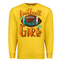 Lemon Football kinda Girl Premium Sweatshirt - NancyCooperArtShop