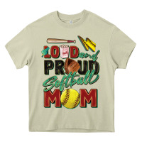 Mossy loud and proud softball mom Heavy Core Tee - Zillion Design Studio