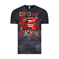 Cloud Black cupid can suck it Vintage Tee - NancyCooperArtShop