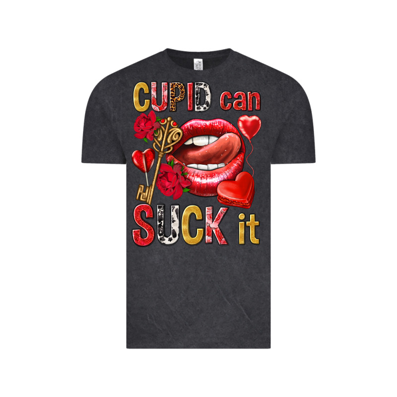 Cupid Can Suck It Vintage Tee by NancyCooperArtShop | Teevron