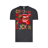 Vintage Black cupid can suck it Vintage Tee - NancyCooperArtShop