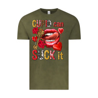 Vintage Olive cupid can suck it Vintage Tee - NancyCooperArtShop