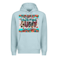 Blue Mist i am perfect aunt Premium Hoodie - JahusDesignShop