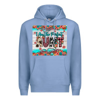 Colony Blue i am perfect aunt Premium Hoodie - JahusDesignShop