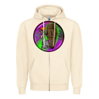 Halloween Round Earrings 1 Zipper Hoodie | Teevron