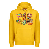 Lemon Pumpkin spice and Jesus christ Premium Hoodie - NancyCooperArtShop