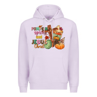 Lilac Pumpkin spice and Jesus christ Premium Hoodie - NancyCooperArtShop