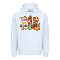 White Pumpkin spice and Jesus christ Premium Hoodie - NancyCooperArtShop