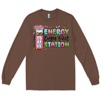 Chestnut energy coffee fuel station Long Sleeve Tee - MaliasSmallBusiness