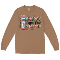 Toasted Coconut energy coffee fuel station Long Sleeve Tee - MaliasSmallBusiness