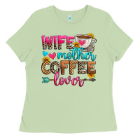 Matcha wife mother coffee lover Ladies Tee - Zillion Design Studio