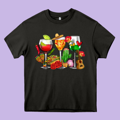 Mexico Wine Glasses Cups Heavy Core Tee Designed By Cts Tumbler Store
