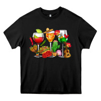Black mexico wine glasses cups Heavy Core Tee - CTS Tumbler Store