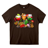Chocolate Brown mexico wine glasses cups Heavy Core Tee - CTS Tumbler Store