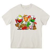 Cream mexico wine glasses cups Heavy Core Tee - CTS Tumbler Store