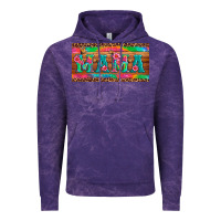 Cloud Purple mama tie dye license plate template Vintage Hoodie - Artiststas