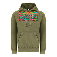 Vintage Olive mama tie dye license plate template Vintage Hoodie - Artiststas