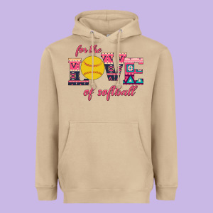 For The Love Of Softball Heavyweight Hoodie Designed By Bettercallsaul