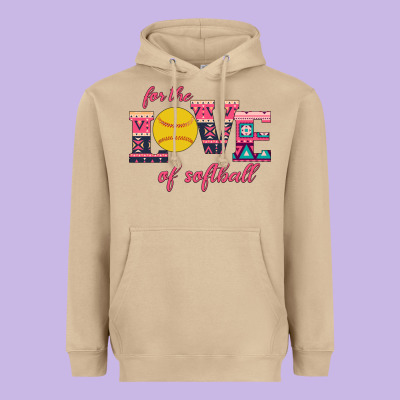 For The Love Of Softball Heavyweight Hoodie Designed By Bettercallsaul