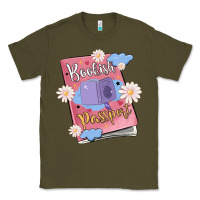 Army Green bookish passport Classic Tee - MaliasSmallBusiness