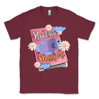 Burgundy bookish passport Classic Tee - MaliasSmallBusiness