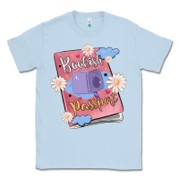 Dusty Blue bookish passport Classic Tee - MaliasSmallBusiness