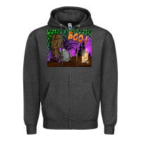 Charcoal Heather boo mousepad Zipper Hoodie - BundleAndBundleShop
