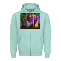 Seafoam boo mousepad Zipper Hoodie - BundleAndBundleShop