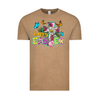 Vintage Coffee happy easter cross Vintage Tee - BarkalooDesign